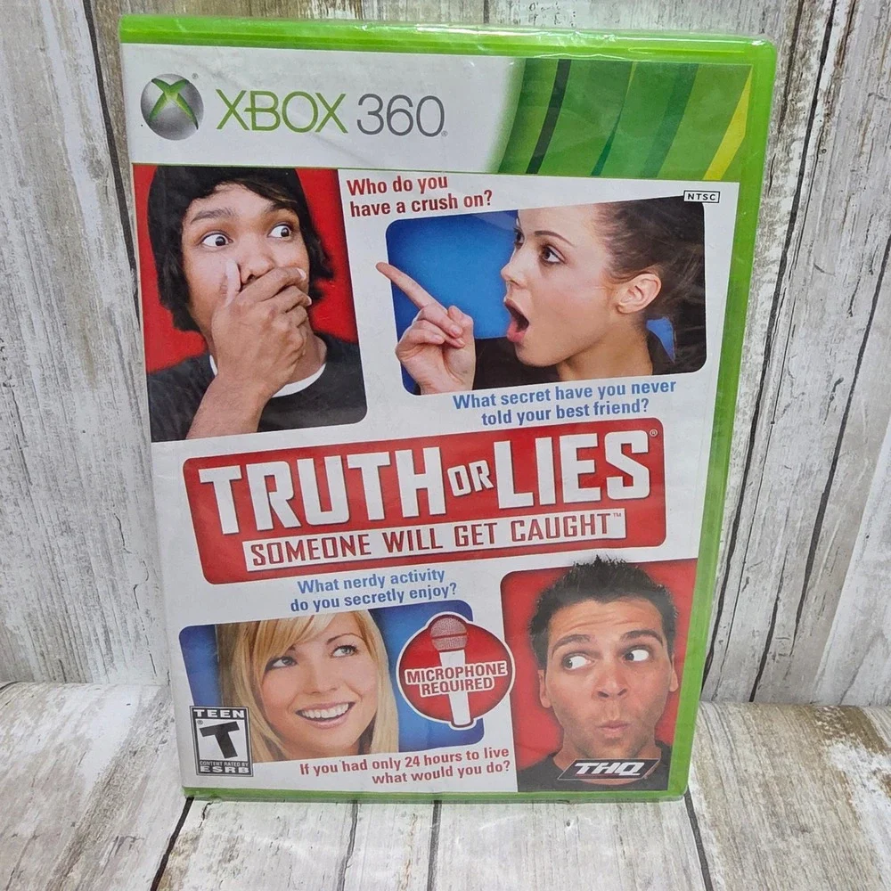 Truth or Lies Xbox 360 Game New Factory Sealed THQ Party Game 2010 NTSC